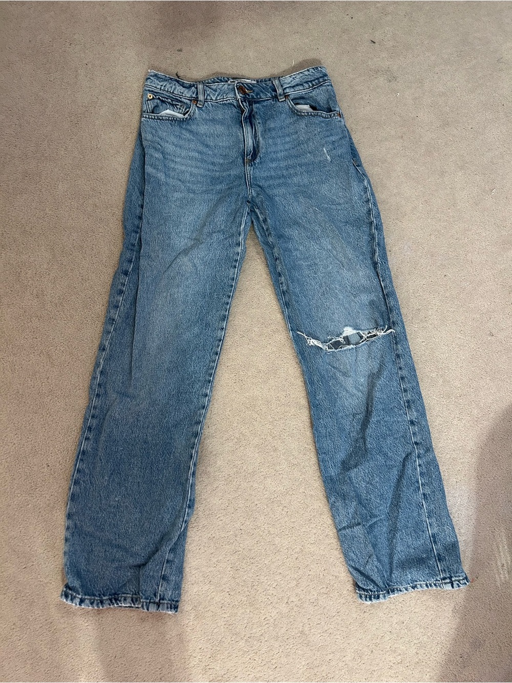 garage ripped slouchy jeans
